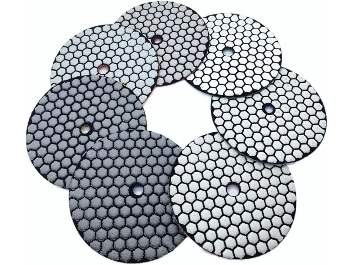 Conjunto De Discos Polimento Diamantados, Almofadas Abrasivas Para