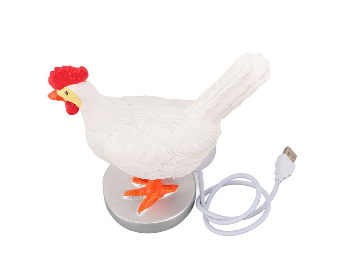 Lâmpada De Ovo De Galinha De Resina 3d Com Usb - Luz Noturna Brilhante