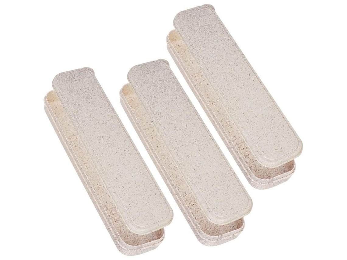 3 Caixas De Armazenamento Portáteis Para Talheres, Reutilizáveis E Fáceis De Limpar Para Piquenique E Acampamento