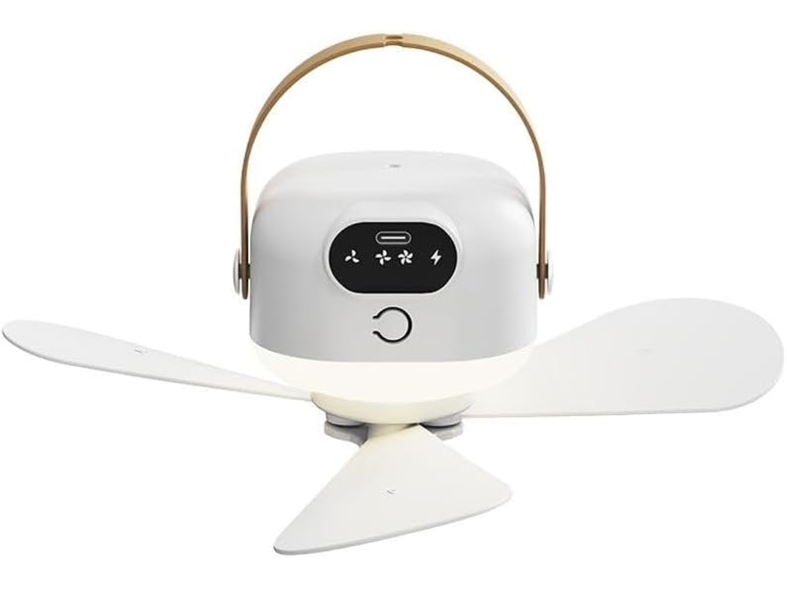 Ventilador De Teto De Plástico Para Pátio Com Luz, Com Plugue