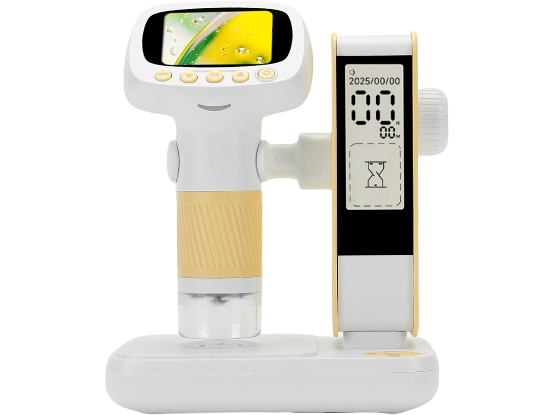 Microscópio Digital Infantil, Microscópio Portátil Em Abs Com Ecrã Ips De 2