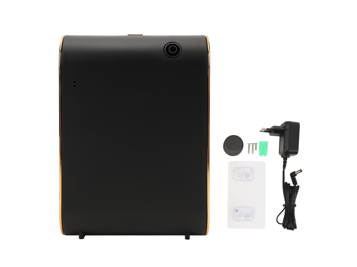Difusor de óleos essenciais inteligente abs automático com timer para casa hotel escritório preto plugue eu 110 220v S/MARCA