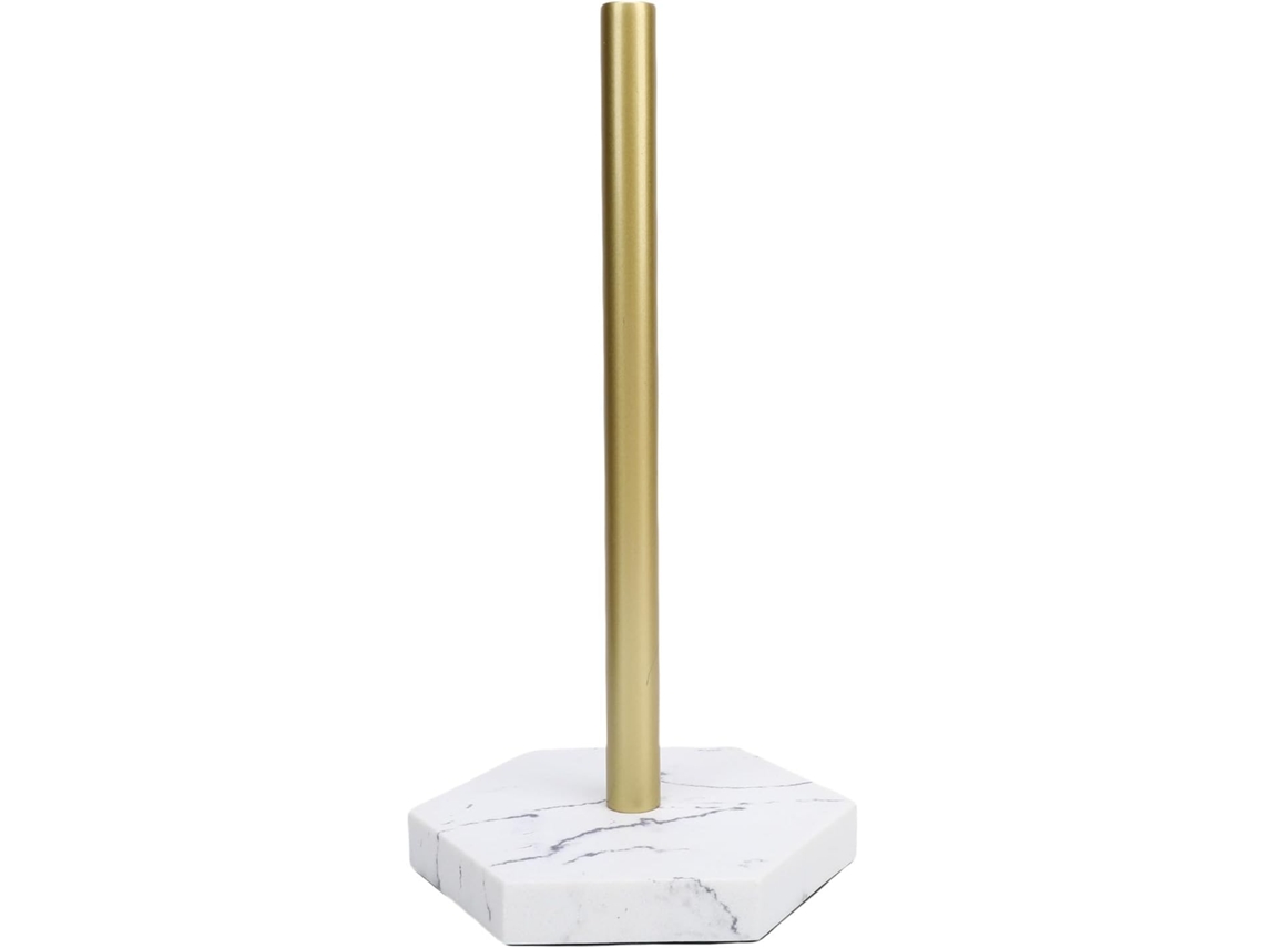 Suporte Para Toalhas De Bancada Topincn, Suporte Para Rolo, Padrão Mármore Dourado, Suporte De Toalhas Independente Em