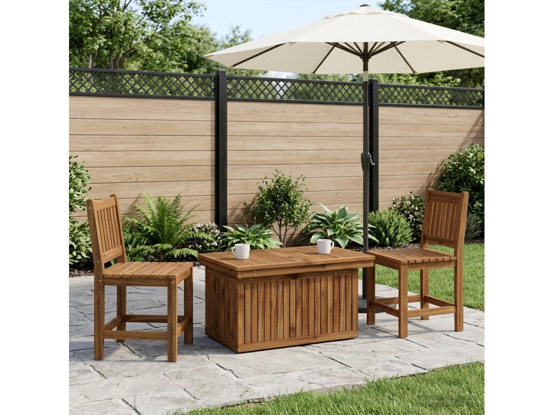 Vidaxl Natural 90 X 55 X 75/44,5 Cm