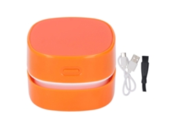 Aspirador de Mesa Sem Fio Mini Rotativo Limpeza de Cabelos e Poeira | S/MARCA