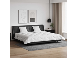 Vidaxl Edredom De Inverno Com Travesseiro 3 Unid. Branco Microfibra
