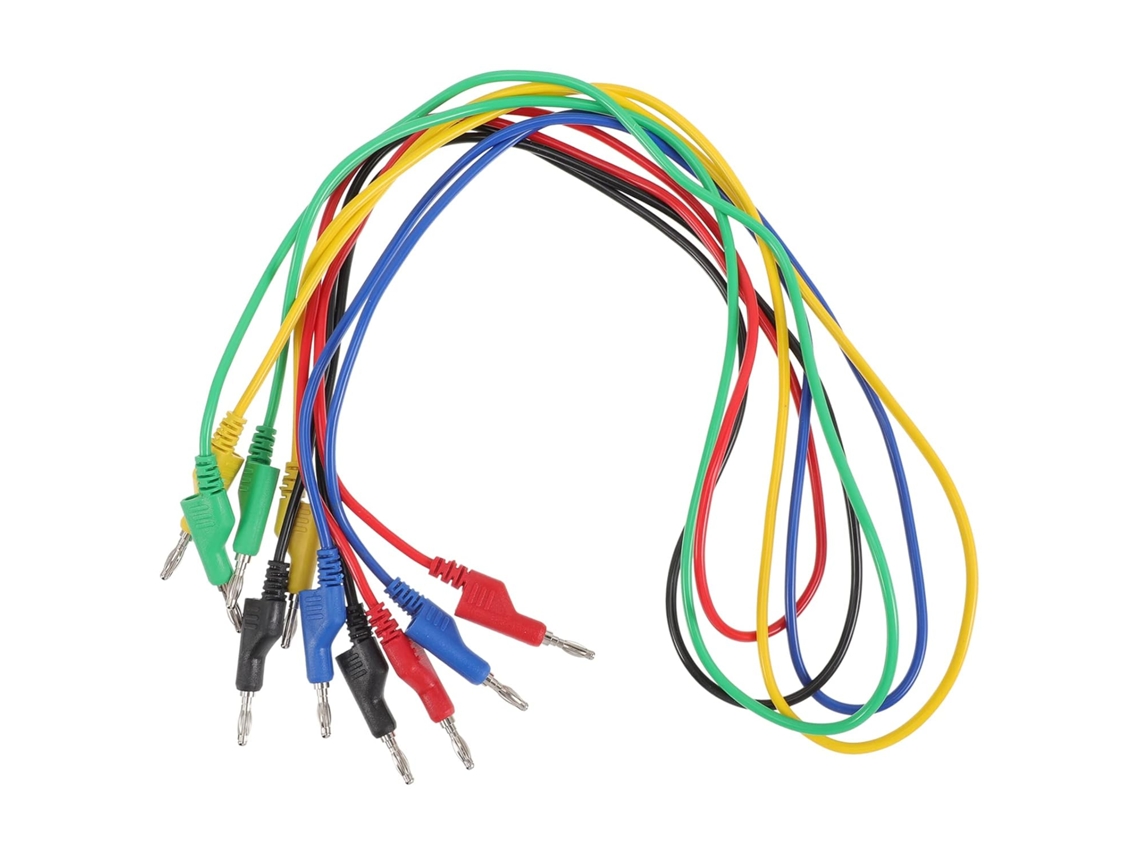 Cabo Banana Com Isolamento Em Pvc Para Voltímetro, Pacote Com 5 Unidades Para Testes.