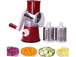 Cortador De Legumes Manual Rotativo, Cortador De Legumes Multifuncional Com Manivela E 2 Lâminas, Utensílio De Cozinha Para Preparação Alimentos