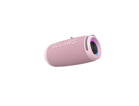 BOLARIS Altifalante Sem Fios Roma Ipx6 30W Bluetooth 5.4 com Efeitos de Luz Led Rosa