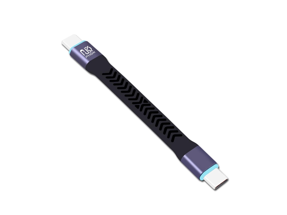 Cabo Usb Type-c Curto, 3.2 Com Carregamento Rápido, Transferência De
