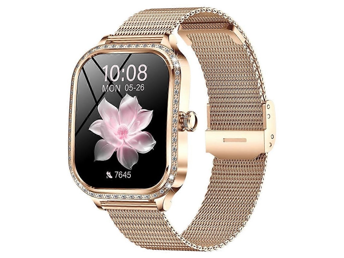 Relógio inteligente feminino MK88, smartwatch Bluetooth com strass de 1,75 polegadas, VONKELIOS