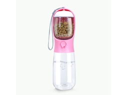 Garrafa De Agua Para Cachorro, Portátil, Recipiente De Comida, Rosa*