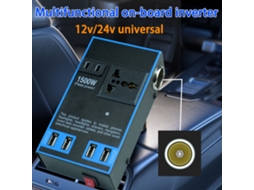 Inversor De Energia Para Carro 12v 24v Para 110v 220v 1500w Conversor De Energia Multifuncional Para Tomada De Caminhão E Casa Slowmoose