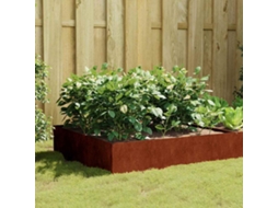 Vidaxl Canteiro Elevado De Jardim 100x100x41 Cm Aço Corten