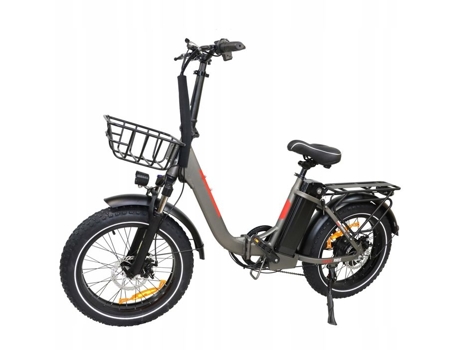 Bicicleta Elétrica Dz-2030 Shimano 7 Velocidades Quadro Dobrável Roda Alumínio 20 500W 48V 13Ah 40Km/H Cinza BAOLUJIE