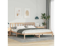 Vidaxl Estrutura da Cama com Cabeceira Castanho 180 X 200 Cm