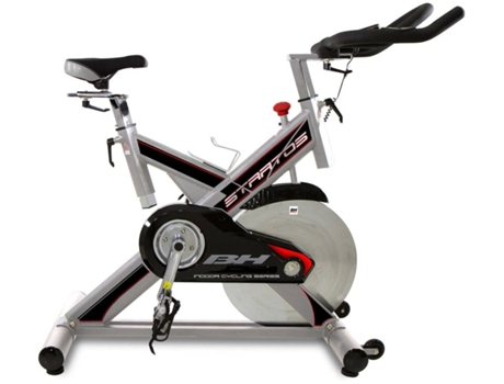 Bicicleta De Spinning Bh Fitness Stratos H9178 Gusshious (preto 128x57x131cm Volante 22 Kg Até 130 Kg)