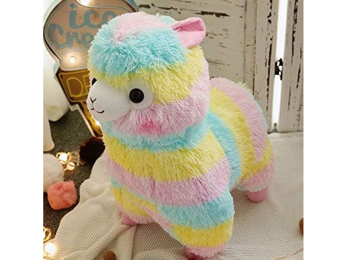 2026 peluche de Llama Suave Muñeca Llamacornio de Alpaca Arcoíris, Adorable, Regalo de Cumpleaños (25 Cm)