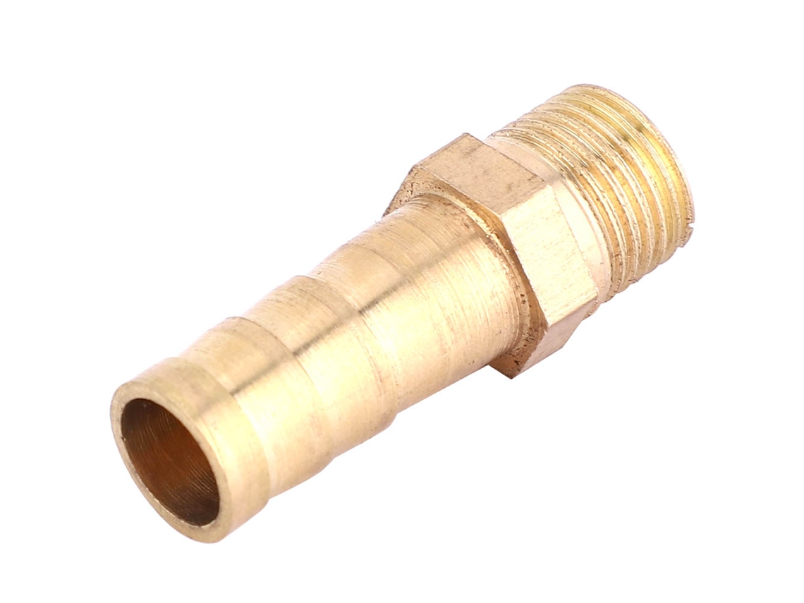 Conector Macho Bsp 8mm Barb De Latão (1/8") 5pcs
