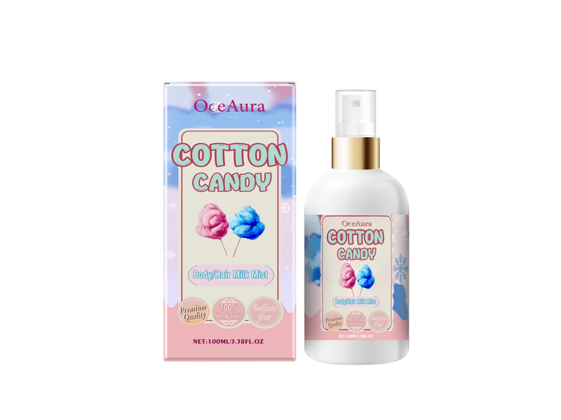 Spray Corporal Hidratante LAXISCREED Cotton Candy com Fórmula Suave e Aroma Doce