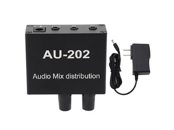 Mini Mixer Estéreo 2 Entradas 2 Saídas Com Distribuidor