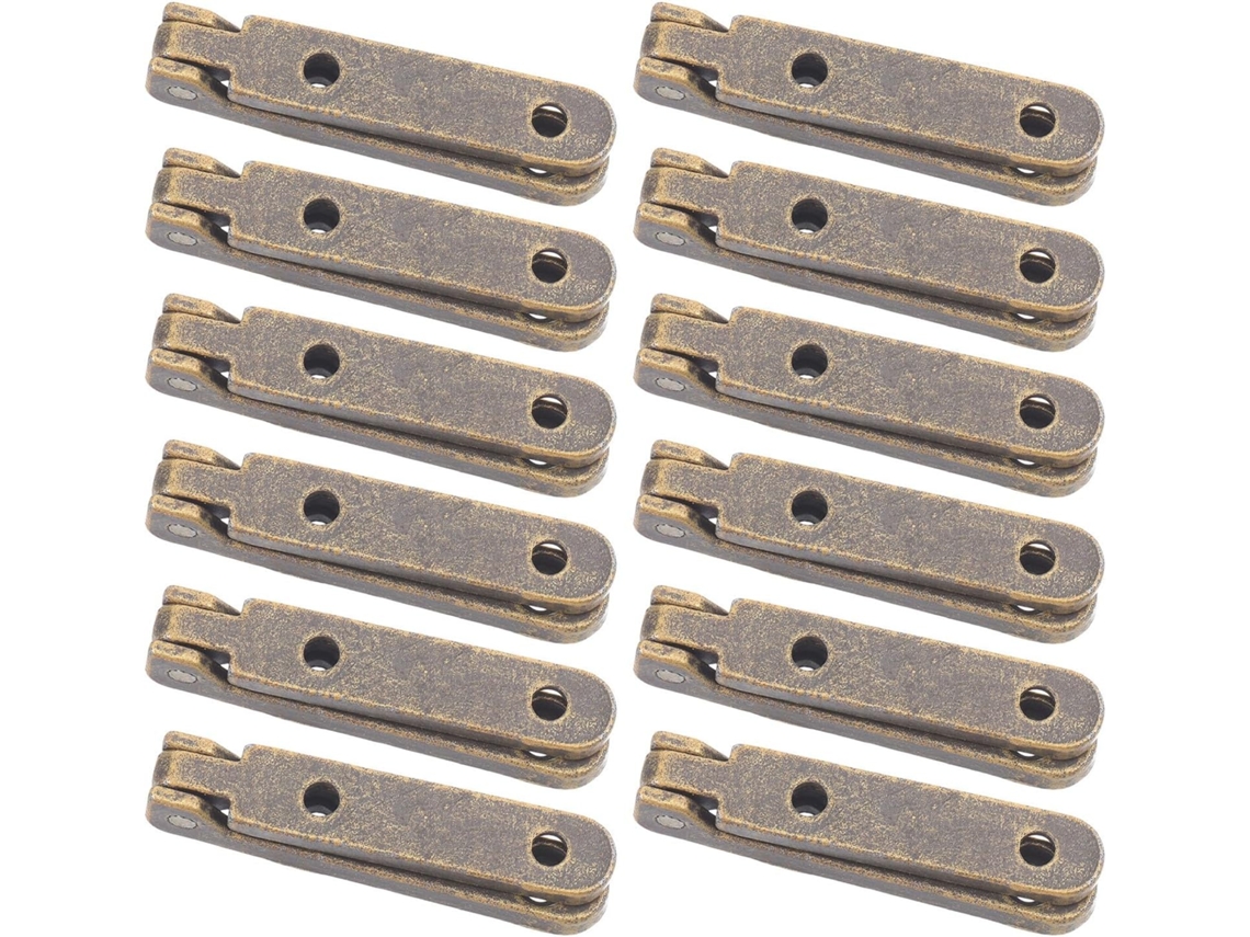 Alipis Conjunto De 12 Dobradiças Substituição Em Liga Zinco Decorativas Resistentes Para Caixas Joias Madeira