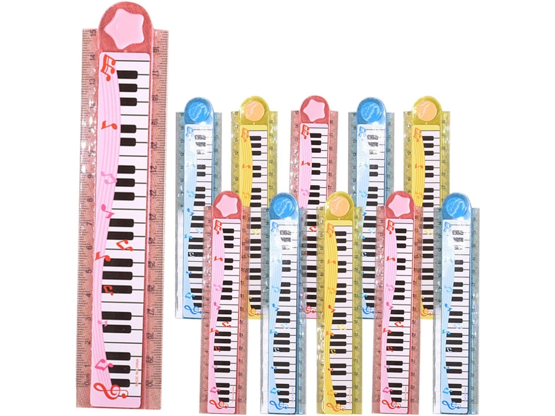 Conjunto De 20 Réguas Dobráveis De Plástico Para Crianças, 30 Cm, Com
