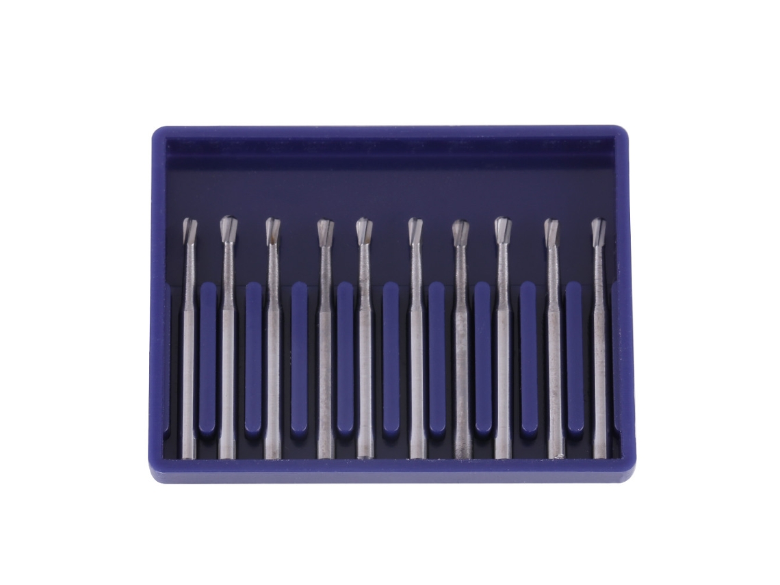10pcs Brocas Dentárias De Tungstênio Carbeto Para Corte De Coroas Metálicas Fg-332