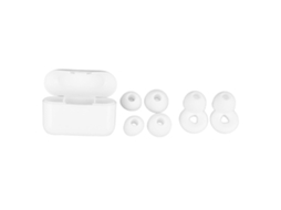 Conchas Anti ruído Silicone Reutilizáveis 3 Pares Brancas