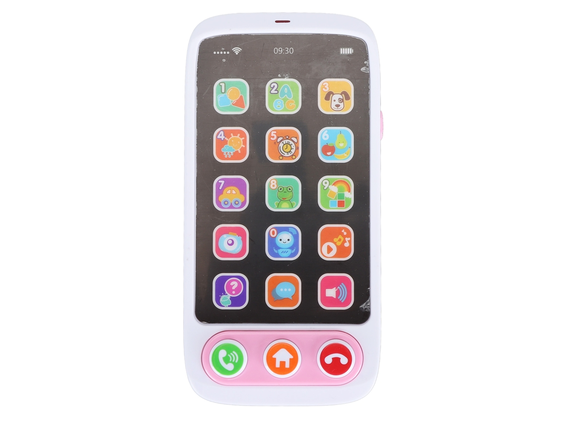Brinquedo Telefone Celular Infantil Musical Rosa