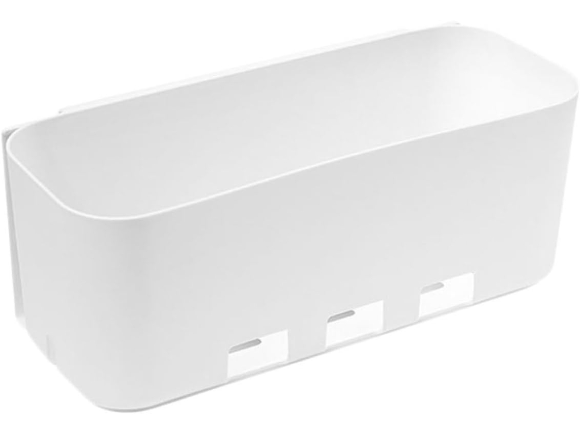Shineofi Prateleira De Armazenamento Tipo Gaveta, Suporte De Armazenamento Em Pp Branco, Fácil De Instalar Para Sala