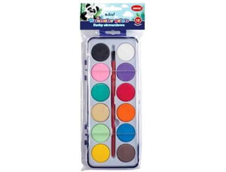 Pintura Aquarela Benjamin 12 Cores Premium Arte Ao Seu Alcance, Pigmentos De Excelente Qualidade E Amplia Gama De Cores Beniamin
