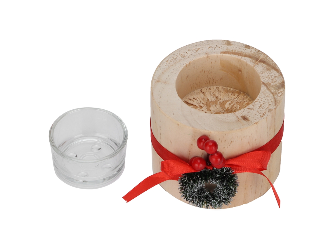 Suporte De Vela De Madeira Simples Para Decoração De Natal E Ambientes Interiores