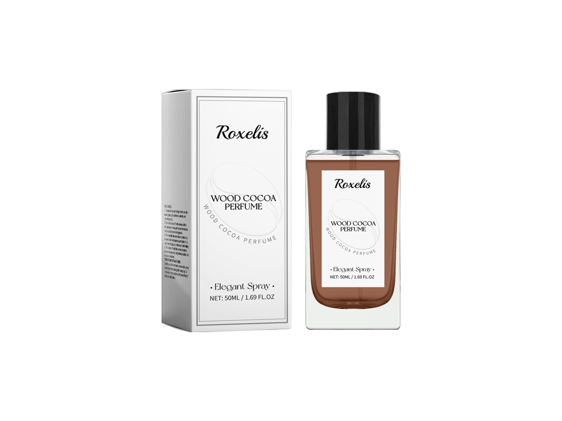 Roxelis Wood Cocoa Eau de Toilette Masculino Niche com Notas Woody e Fresh LAXISCREED