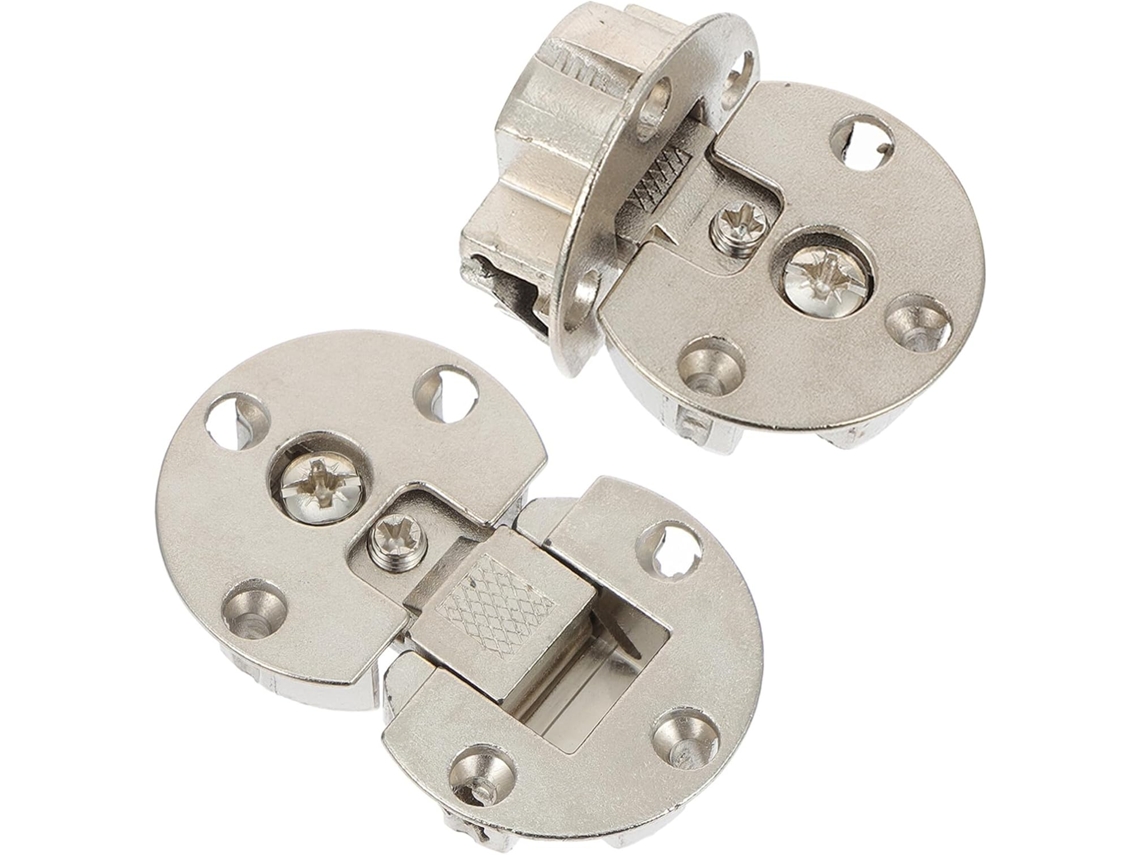 Conjunto De 2 Dobradiças Suporte Dobráveis Em Liga Zinco Com Redução