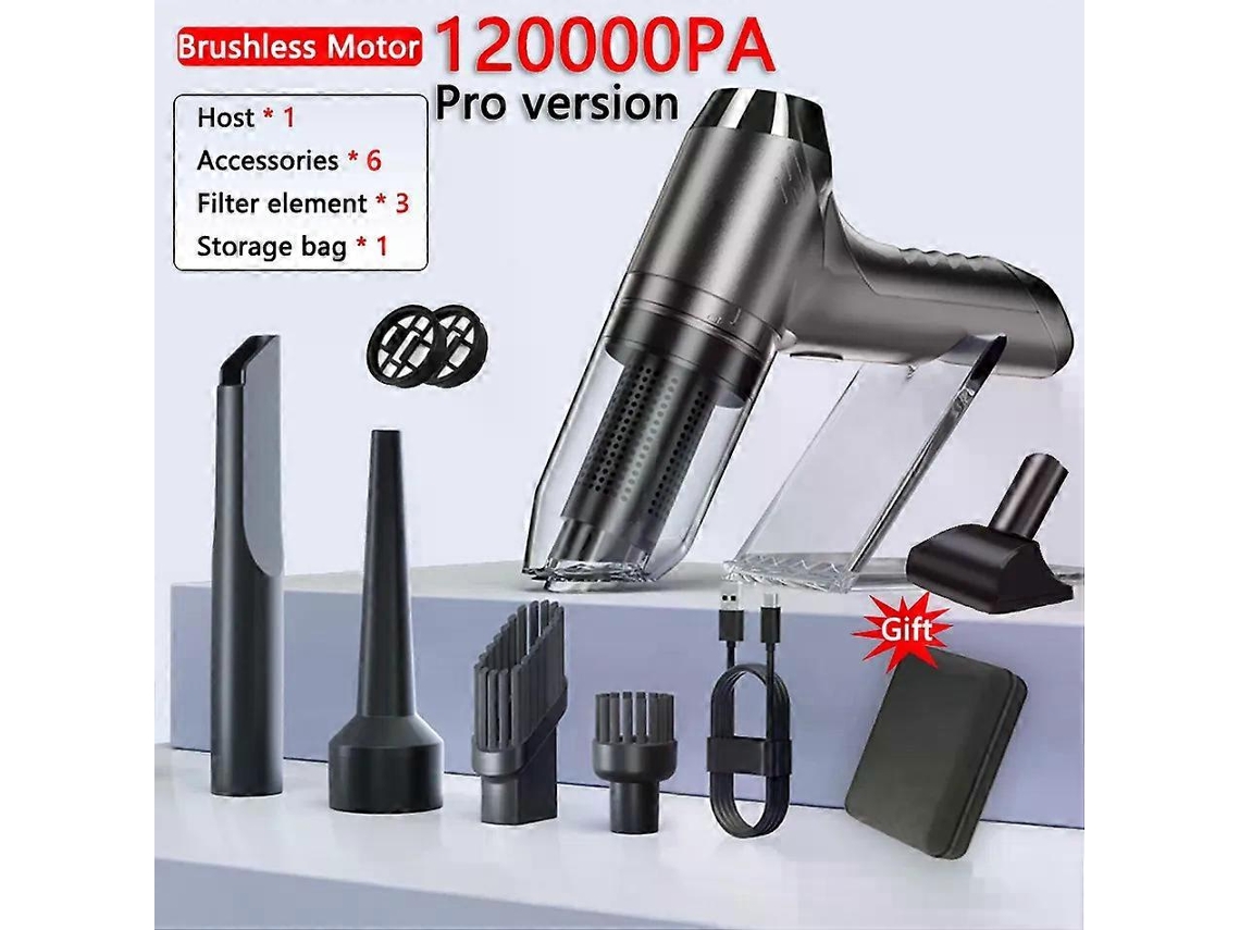 Aspirador De Pó Sem Fio Para Carro 120000pa, Aspirador De Pó Robô Portátil Potente, Mini Aspirador De Pó Portátil Para Casa, Cole Slowmoose