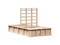 Estrutura da Cama Marrom Cera 75 X 190 Cm VIDAXL
