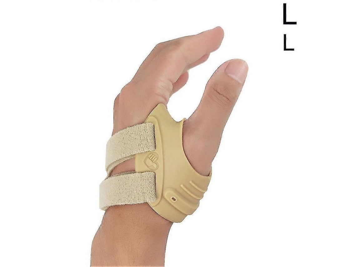 Apoio de Polso para Polegar com Splint para Artrite Osteoartrite Cor Cinza Mão Esquerda Tamanho L