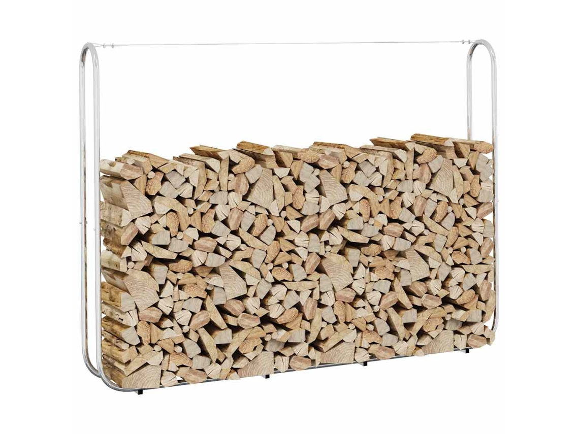 Suporte Para Lenha | Rack De Lenha 200x25x150 Cm Aço Galvanizado Wsd897157 Lovely Home