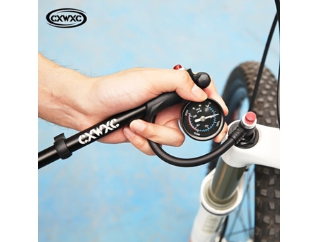 Bomba De Bicicleta De Alta Pressão De 300 Psi Com Manômetro. Pickify Punnyb Slo