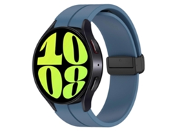 Pulseira De Silicone Preta Dobrável Com Fecho Magnético, Tamanho Grande.