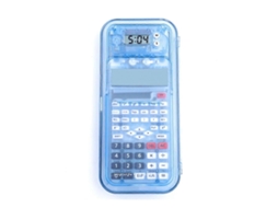 Calculadora Científica Multifuncional Luxmoc, Estojo Transparente, Com Visor De Horas, Calculadora Com Função Científica, Azul Slowmoose