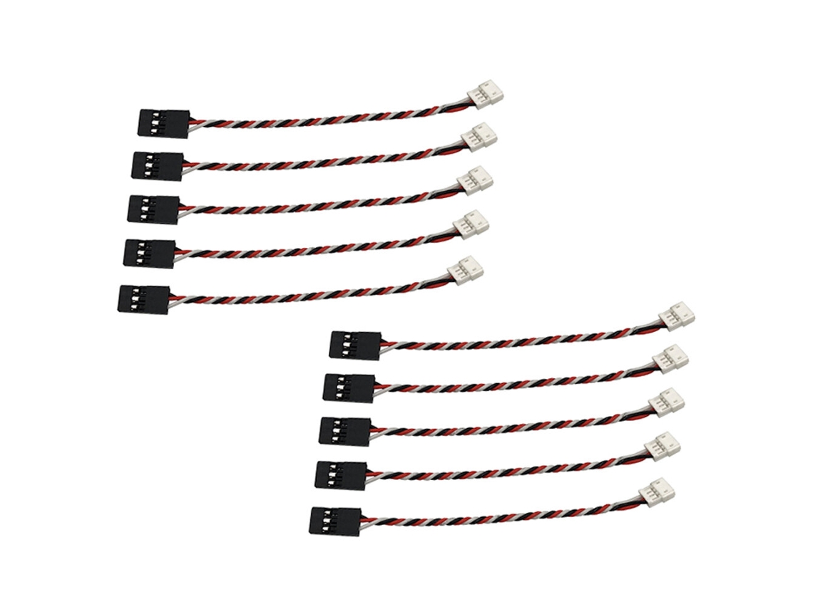Tipo A15cm10pcs Jst 10cm/15cm 1,5mm 3 Pinos Macho Fêmea e Estilo Jr para Mini Receptor Servo Conversor de Ficha MDUG