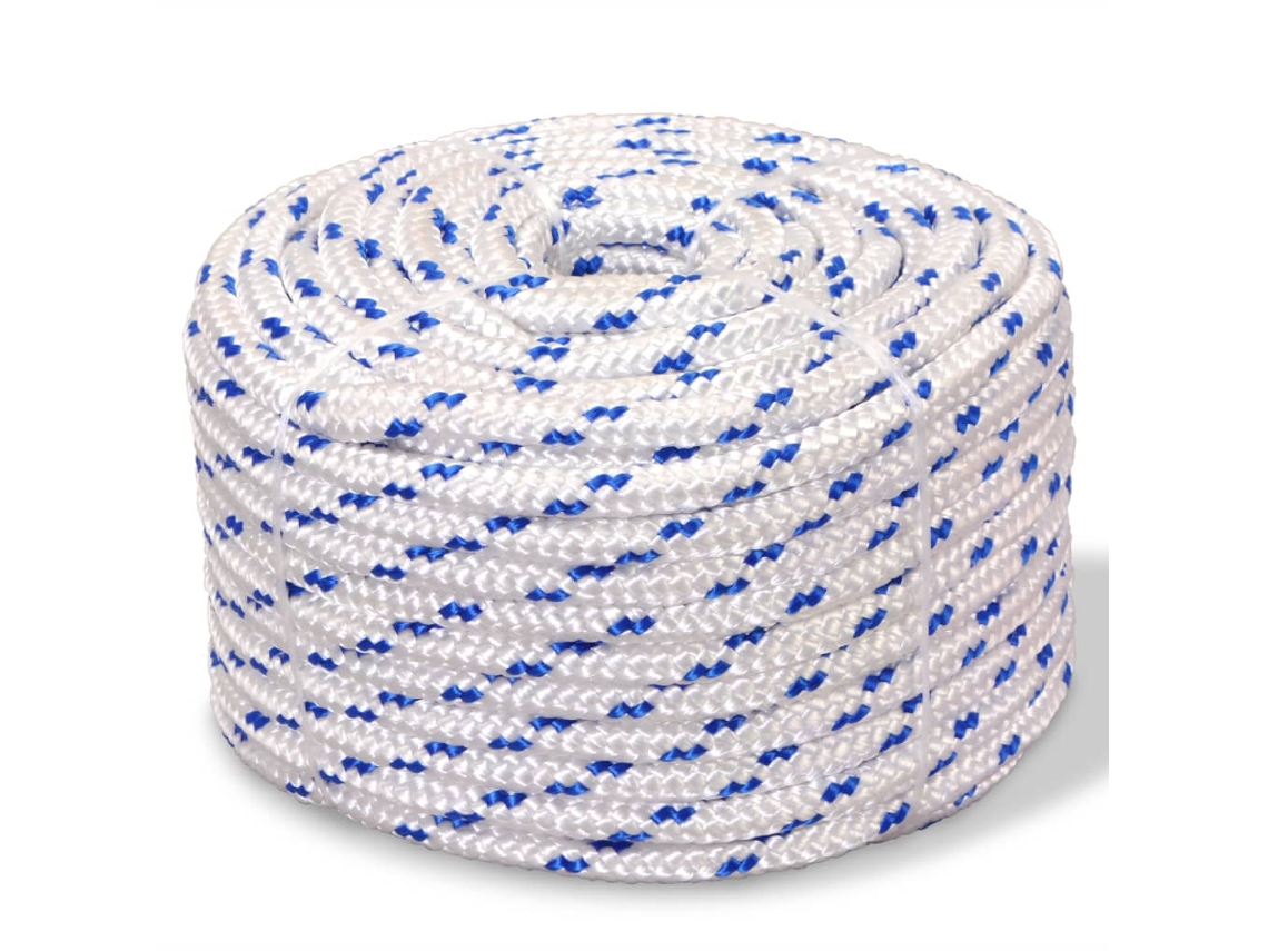 Vidaxl Corda Náutica Em Polipropileno 12 Mm 250 M Branco
