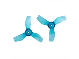 Hélice Gemfan 1219 de 31 Mm com Furo de 0,8 Mm, 3 Pás, Transparente, Azul Nº 4, para Drone Rc Fpv de Corrida com Motor Brushless 0703 1103. MDUG
