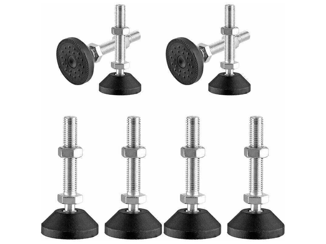 Pés Para Móveis, 8 Peças, M8, Ajustáveis, Com Parafusos, Para Móveis