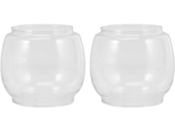 Conjunto de 2 Peças de Vidro para Lamparina a Óleo Vintage, com Tampa e Proteção Contra Vento. SFUSHOS
