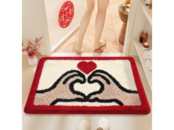 Tapetes de Banho Antiderrapantes Absorventes de Secagem Rápida para Decoração de Banheiro Padrão 4 EVELTEK 50x80cm