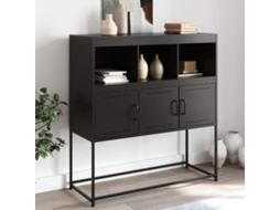 Aparador 100,5x39x107 cm Acero Negro