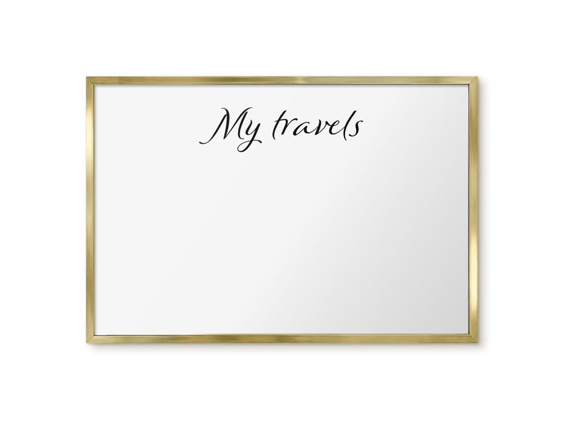 Magnetic Glass Board My Travels For The Hall Espelharte (60x40 Cm)
